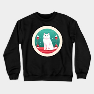 Turkish Van Cat Xmas Ornament, Love Cats Crewneck Sweatshirt